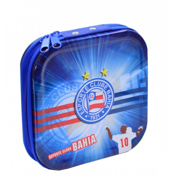 Porta Cd /dvd De Metal Para 24 Cds - Esporte Clube Bahia - produto oficial 